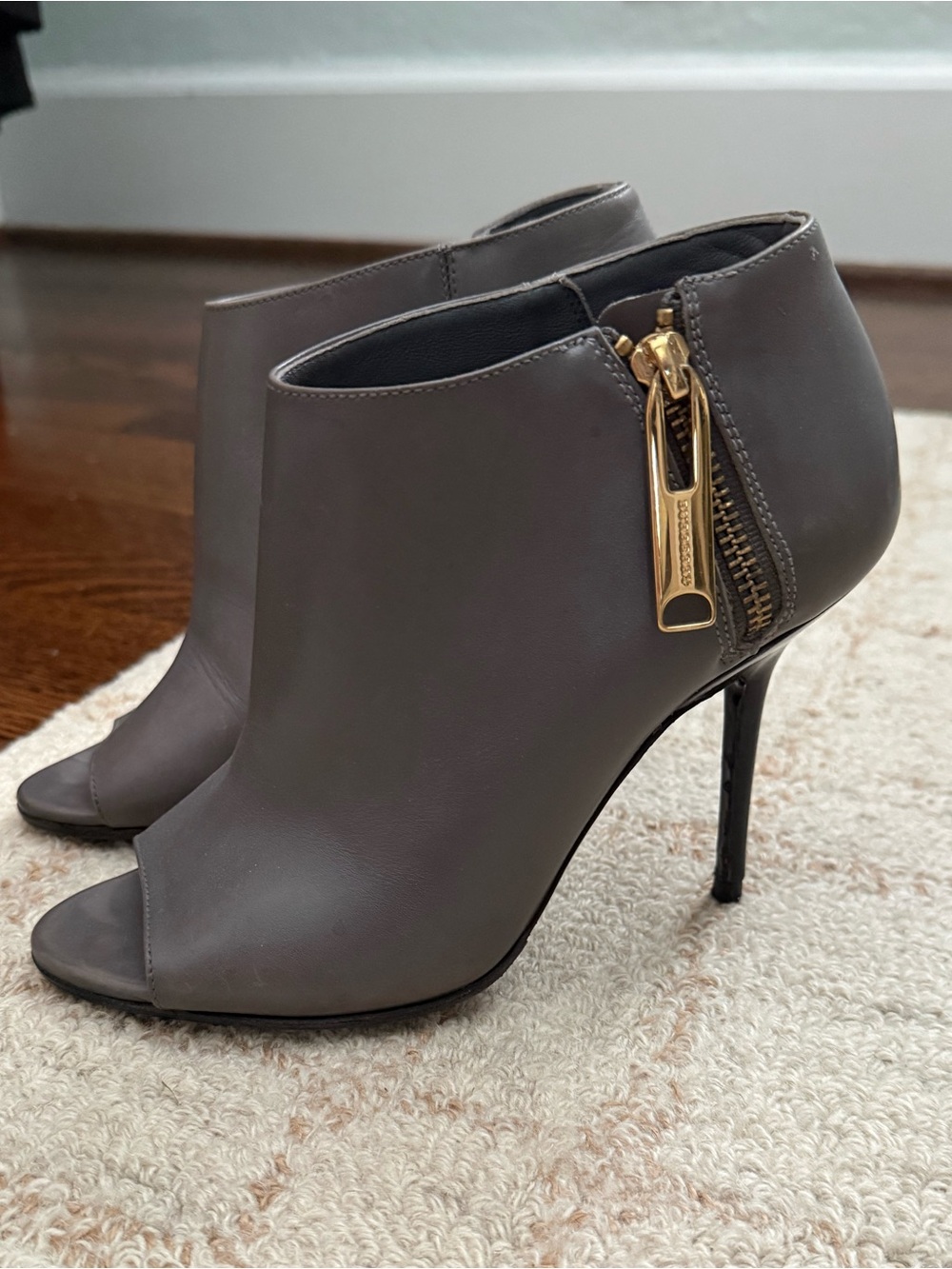 Burberry Peep Toe Booties